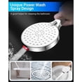 thumbnail image 2 of Shower Head with High Pressure Hose - Water Saving Anti-Limescale Shower Head Rain Shower with 5 Types, 2 of 4