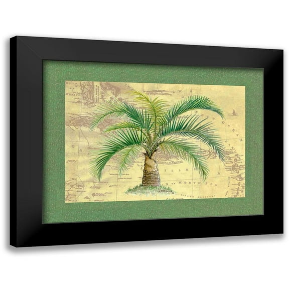 Kruskamp, Janet 14x12 Black Modern Framed Museum Art Print Titled - Palm Tree IV