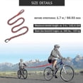 thumbnail image 3 of Abschleppseil Fahrrad Kinder Tow Rope Fr Fahrrad Abschleppgurt Elastisch Fahrrad Bungee Abschleppseil,, Tragfhigkeit 500 Lbs(rot - 170cm) Zekai, 3 of 5