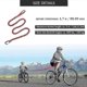 thumbnail image 3 of Abschleppseil Fahrrad Kinder Tow Rope Fr Fahrrad Abschleppgurt Elastisch Fahrrad Bungee Abschleppseil,, Tragfhigkeit 500 Lbs(rot - 170cm) Zekai, 3 of 5