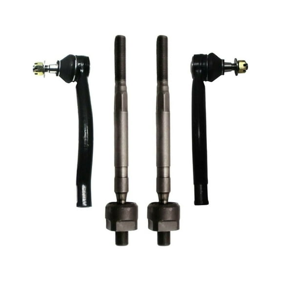 4 Pc Front Inner & Outer Tie Rod End Links Steering Set Fits select: 2009-2014 NISSAN MAXIMA