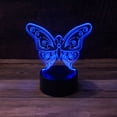 thumbnail image 2 of 3D Cute Butterfly Acrylic for LED Lamp Base (Acrylic Only. Base Not Included), 2 of 6