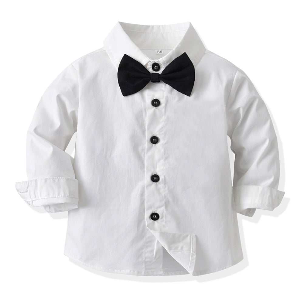 Baby Boys Gentleman Outfit Short Sleeve Shirt Shorts Wedding Birthday Party  Suit | eBay