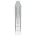 thumbnail image 6 of vidaXL Gabion Basket with Lids, Galvanized Steel Gabion Wall, Gabion Cage, 236,2"x11,8"x59,1", 6 of 6