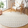 thumbnail image 2 of SAFAVIEH Natura Fulton Southwestern Wool Area Rug, Ivory/Blue, 6' x 6' Round, 2 of 8
