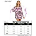 thumbnail image 5 of Women's Collar V Neck Button Down Long Sleeve Mini Shirt Dress with Belt, 5 of 5