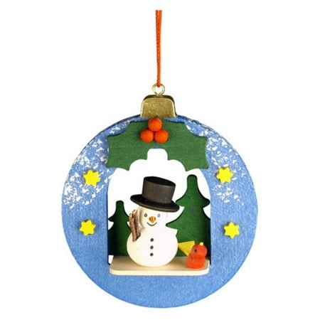 Christian Ulbricht Snowman in Xmas Ball Ornament