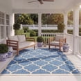 thumbnail image 4 of Safavieh Courtyard Alyssa Geometric Indoor/Outdoor Area Rug, Blue/Beige, 7'10" x 7'10" Square, 4 of 15