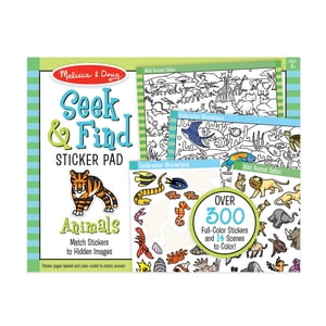 Melissa & Doug Seek and Find Sticker Pad, Animals