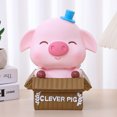 thumbnail image 2 of Piggy Bank, diseño de cerdo con dibujos animados de PVC, duradero, tamaño grande, 2 of 2