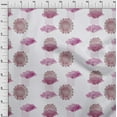 thumbnail image 3 of oneOone Cotton Poplin Dusty Rose Fabric Triangle & Mandala Watercolor Sewing Fabric By The Yard Printed Diy Clothing Sewing Supplies 56 Inch Wide, 3 of 4