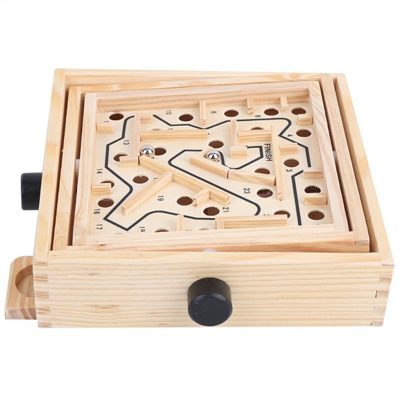 Interactive Table Games, Wooden Maze Board, Brain Game, Hand Maze Toy, Maze Board, Gaming for Adult Interactive Children Maze S