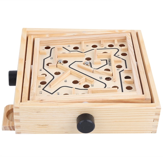 Interactive Table Games, Wooden Maze Board, Brain Game, Hand Maze Toy, Maze Board, Gaming for Adult Interactive Children Maze S
