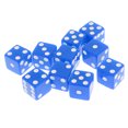 thumbnail image 1 of Juego de Dados D6 Sunnimix 10 Piezas 16 Mm azul para juegos de Rol, 1 of 8