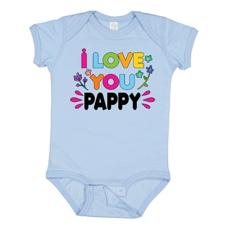 

Inktastic I Love You Pappy with Flowers Gift Baby Girl Bodysuit