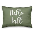 thumbnail image 2 of Creative Products Hello Fall in Green 14 x 20 Spun Poly Pillow, 2 of 3
