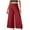 Red, variant on Bmisegm Women's Loose Solid Color Comfortable Fashion Casual Pants Nine Point Pants Pants for Women Red L