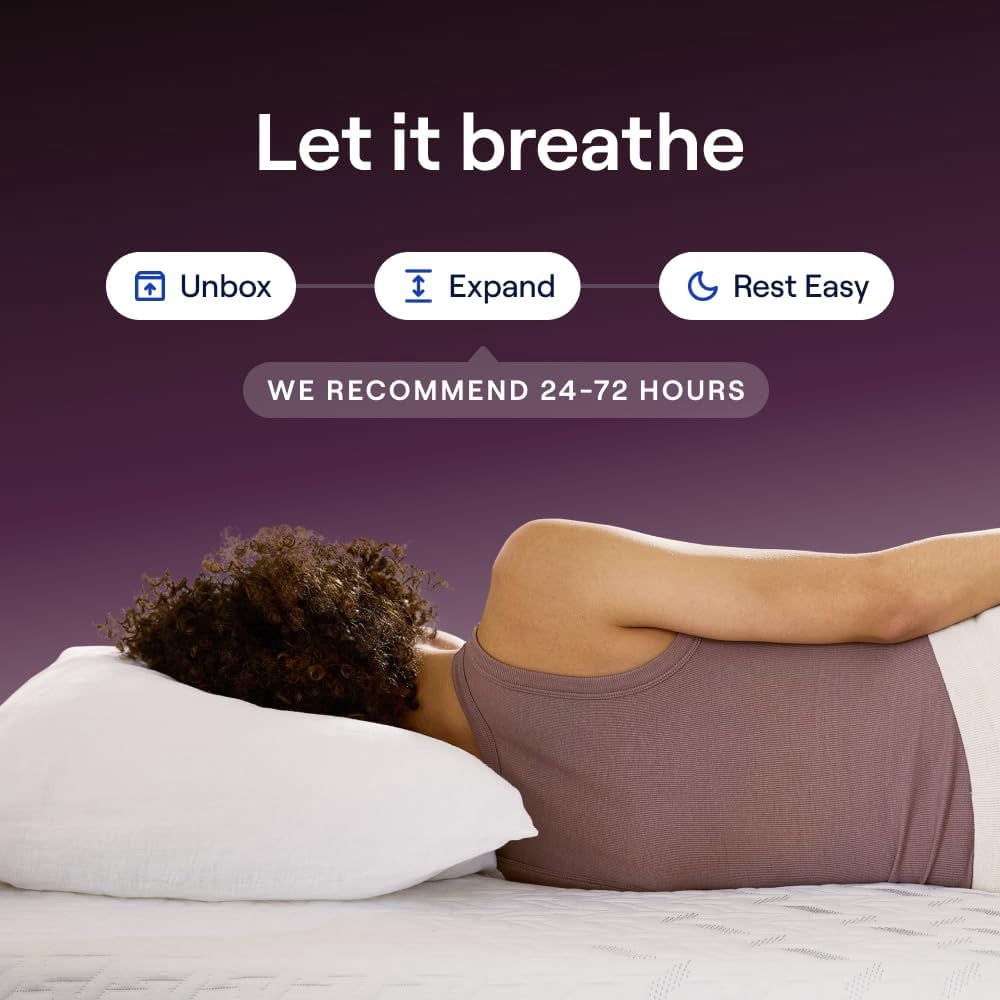 Nectar Luxe Hybrid 14” King Mattress - Medium Firm - Memory Foam & Innerspring Coils - Cooling Fibers - 3” Pressure Relief Layer - Mattress in a Box - 365-Night Trial & Forever Warranty