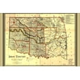 thumbnail image 1 of 24"x36" Gallery Poster, map of Indian territory oklahoma 1889, 1 of 1