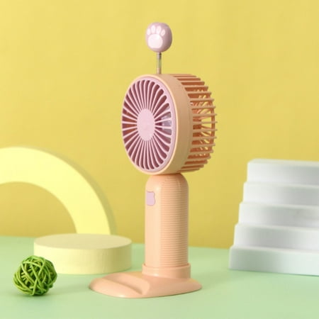 

MARCUVMK Shake Cartoon Mini Fan Charging Belt Base Bracket Students and Children Portable New Handheld Fan Premium Home & Kitchen Small Appliances