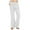 White, variant on Diufon Linen Pants for Women Business Casual High Waist Drawstring Wide Leg Pant Beach Vacation Trousers with Pockets