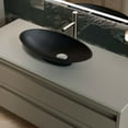 thumbnail image 4 of Dax Grace Solid Surface Oval Vessel Basin Black Matt - (20" X 10"), 4 of 4
