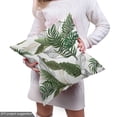 thumbnail image 5 of Ambesonne Tropical Fabric by the Yard Upholstery, Hawaii Exotic Palm Leaves, 3 Yards, Army Green Emerald and White, 5 of 5