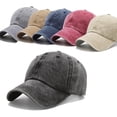 thumbnail image 6 of 2 pcs Vintage Washed Distressed Baseball Cap Golf Dad Hat for Men Women, 6 of 6