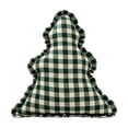 thumbnail image 2 of Eolstice Vintage Christmas Tree Shaped Throw Pillow, Ruffled Decorative Stuffed Cushion for Sofa Couch Bedroom Home Decoration, 2 of 7
