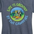 thumbnail image 3 of Pete The Cat - Life Is Groovy By The Campfire - Women's Short Sleeve Graphic T-Shirt, 3 of 6