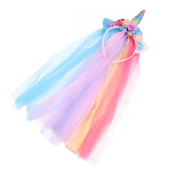 TUWAFE Toddler Unicorn Headband Headpiece Girl Colorful Toddler Girl Headbands