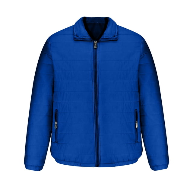 RKSTN Puffer Jacket Men Lightweight Slim Zipper Stand Collar Down Jacket Winter Warm Long Sleeve Jacket for Skiing,Ice Fishing