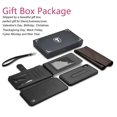 thumbnail image 3 of Wallet Phone Case For Apple iPhone XS Max / iPhone XS / iPhone X, Zipper Detachable Magnetic 8 Card Slots Card Slots Money Pocket Clutch Cover Zipper Wallet Purse Case Wrist Strap -Wine Red, 3 of 8