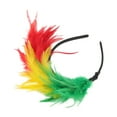 thumbnail image 4 of Accesorios para el cabello de plumas a juego 1 Pc diadema para mujeres Verde Amarillo, 4 of 5