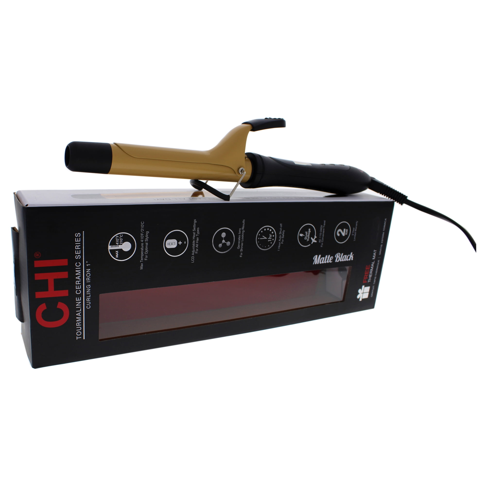 chi ceramic carbon black curling iron