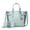 Baby Blue, variant on Joelle Women’s Faux-Snake Embossed Handbag Tote bag With Matching Wallet Purse by Mia K- 2 pieces - Charcoal