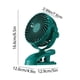thumbnail image 4 of Fiudx Ventilador Portátil de Escritorio, Diseño Oscilante Silencioso, Inclinación Ajustable a 720 Grados, Flujo de Aire de 3 Velocidades, Alimentación Por Usb, Tamaño Compacto, Ideal para Oficina En, 4 of 6