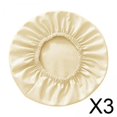 thumbnail image 1 of 3 Fundas Redondas Para Silla De Taburete De Piel Sintética, Impermeables, Protectoras Para Silla, Color Beige, 1 of 5