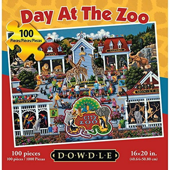 Dowdle Jigsaw Puzzle - Day At the Zoo - 100 Piece