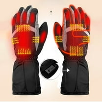 Tawop Mens Gloves Men'S Outdoor Mountaineering Intelligent Heating Gloves Sports Skiing Cycling Men'S Warm Touchscreen Thermal Gloves Can Plug In Power L