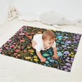 thumbnail image 2 of Dark Pioneer Flower Pattern Blanket,Comfortable Soft Flannel Throw Blanket,All Season,Warm Lightweight Blankets for Sofa Bed Couch Living Room Chair,30"x40", 2 of 4