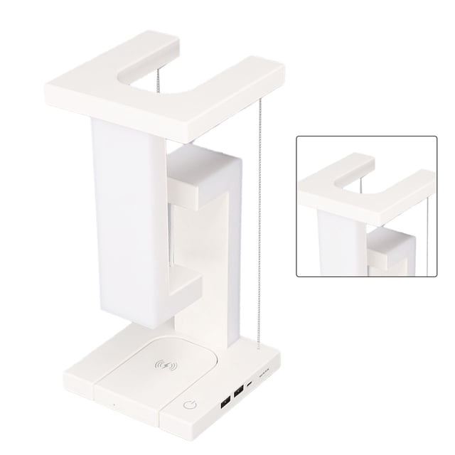 Lámpara De Escritorio LED, Lámpara De Escritorio Levitante Magnética Blanca Plegable Para Sala De Estudio