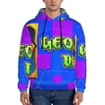 thumbnail image 2 of Lsque Geometry Dash Pattern Casual Men's Hoodie,Hooded Sweatshirt with Kangaroo Pocket,Pullover Hoodie-4X-Large, 2 of 8