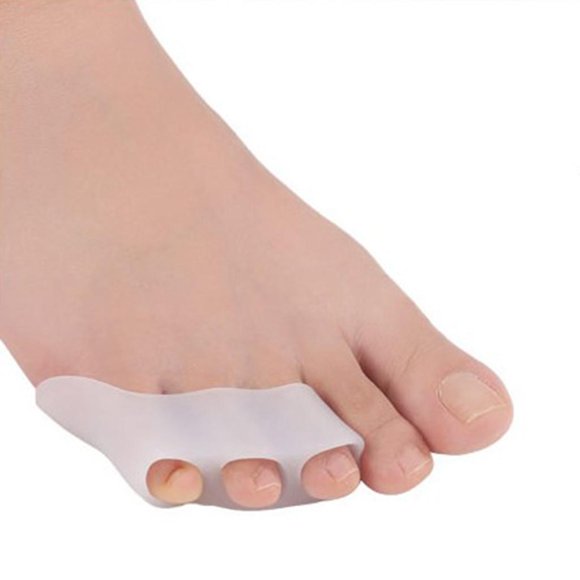 5 Pares de Separadores de dedos Macarena Estiradores Alisadores de Alineación Del Dolor Blanco