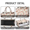 thumbnail image 4 of Large Capacity Tote Bag,Beige Christmas Santa Pattern Handbag Fashion Luxury Tote Bag,15.7"x13"x 5.1" Inches,Laptop Compatible, 4 of 6