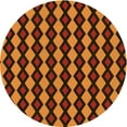 thumbnail image 1 of Ahgly Company Indoor Square Patterned Papaya Orange Area Rugs, 3' Square, 1 of 1