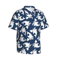 thumbnail image 2 of Haiem Shark Printed Hawaiian Shirt for Men - Men’s Casual Beach Summer Shirts - Stretch Fabric with Modern Fit-3X-Large, 2 of 9
