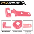 thumbnail image 4 of Unique Bargains Unique Bargains 1 Set Tailgate Hing Cover Trim for Jeep Wrangler JL JLU 2018-2023 for Jeep Gladiator JT 2020-2023 Tail Gate Spare Tire Bracket Rear Door Liftgate Trim ABS Pink, 4 of 6