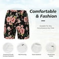 thumbnail image 3 of Rocae Rose Flowers for Men's Swim Trunks Quick Dry With Two Side Pockets and One Lined Patch PocketXX-Large, 3 of 9