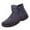 Black, variant on XDDST Boots for Men Ankle Booties Fashion Winter Men Snow Boots Thick Soled Non Slip Water-Proof Upper Solid Side Zipper High Top Plush for Warm and Comfort Men's Fuzzy Boots